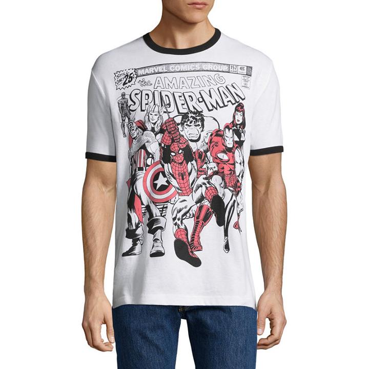 Aged Avenger 3 Ringer Graphic Tee