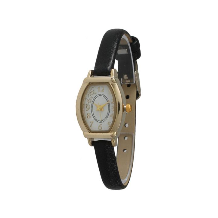 Olivia Pratt Womens Petite Black Leather Watch 13420black