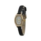 Olivia Pratt Womens Petite Black Leather Watch 13420black