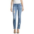 I Jeans By Buffalo Destructed Jeans With Lace Insert