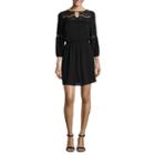 As U Wish 3/4 Sleeve Skater Dress-juniors