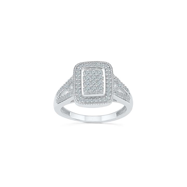 Womens 1/2 Ct. T.w. Genuine Round White Diamond Gold Engagement Ring