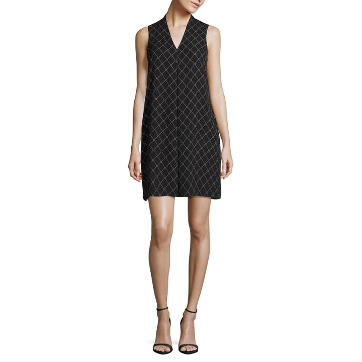 Worthington Sleeveless Diamond Shift Dress