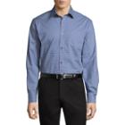 Claiborne Long Sleeve Geometric Button-front Shirt