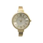 Olivia Pratt Womens Gold Tone Bangle Watch-10029