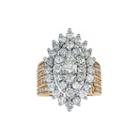 4 Ct. T.w. Diamond 14k Yellow Gold Marquise-shaped Ring