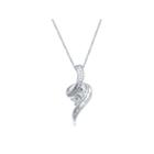 1/10 Ct. T.w. Diamond 2-stone Sterling Silver Pendant Necklace
