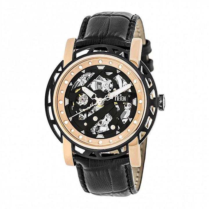 Reign Unisex Black Strap Watch-reirn3706