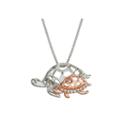 Womens Diamond Accent White Diamond 10k Gold Sterling Silver Pendant Necklace