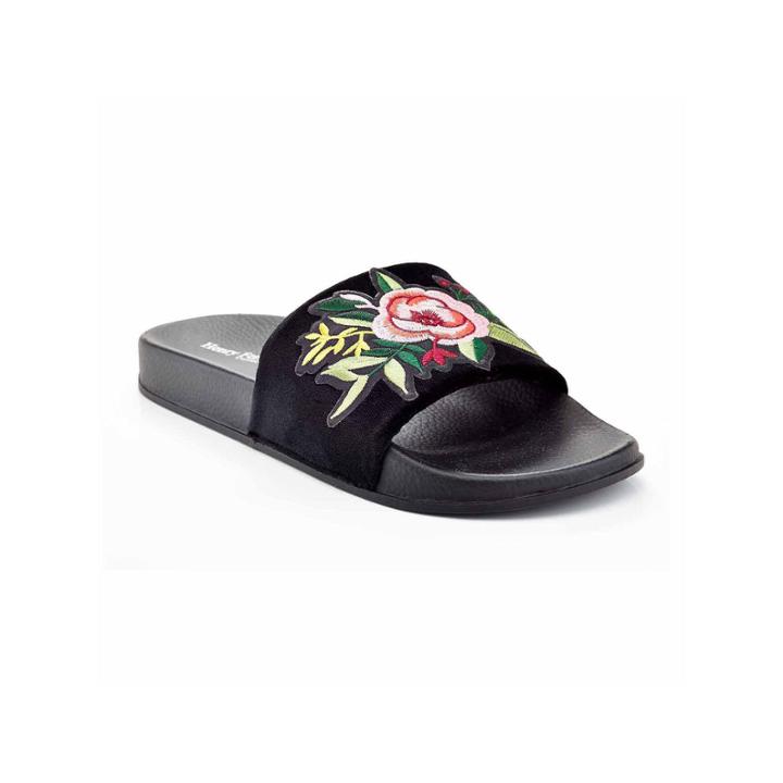 Henry Ferrera Paco Flower Womens Slide Sandals