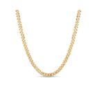 Made In Italy Gold Over Silver 30 Inch Chain Necklace