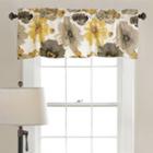 Half Moon Leah Room Darkning Valance Yellow/gray Single 18x52+ 2 Inch Header
