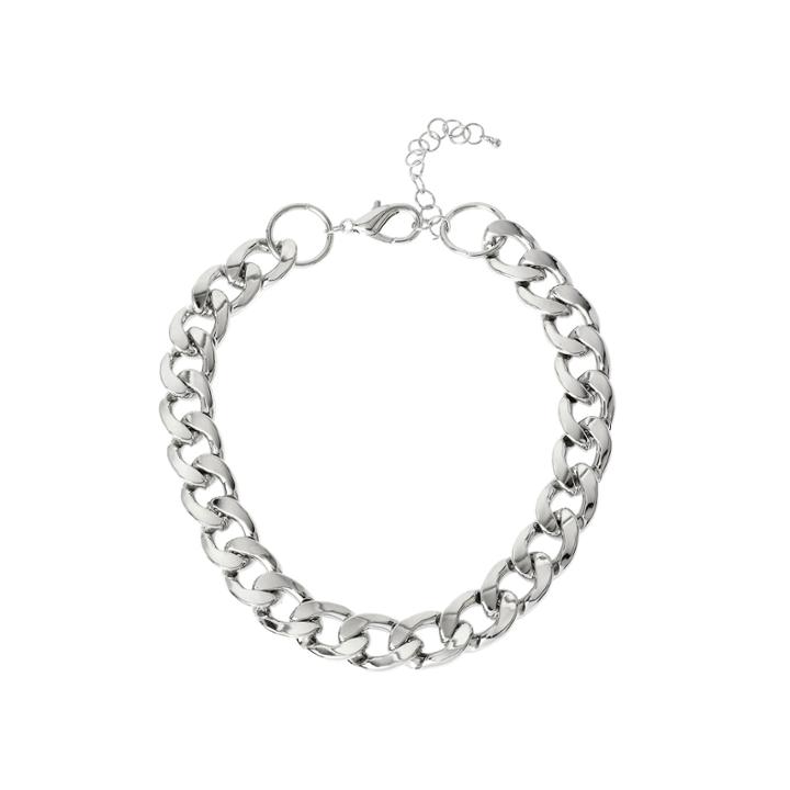 Worthington Silver-tone Curb Link Necklace