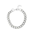 Worthington Silver-tone Curb Link Necklace