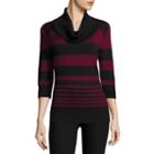 By & By Long Sleeve Cowl Neck Pullover Sweater-juniors