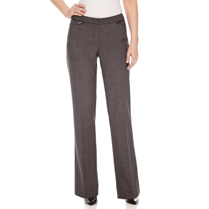 Worthington Slim Fit Zipper Trousers