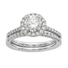 Womens 1 3/8 Ct. T.w. White Moissanite 14k Gold Bridal Set