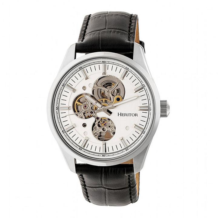 Heritor Unisex Black Strap Watch-herhr6503