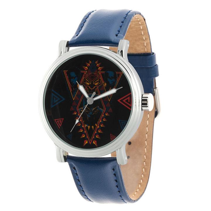 Black Panther Mens Blue Strap Watch-wma000272
