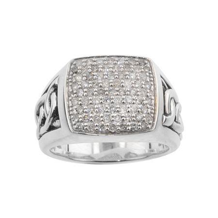 Mens 1 Ct. T.w. Diamond Ring