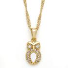 Sparkle Allure&trade; Cubic Zirconia Owl Pendant Necklace