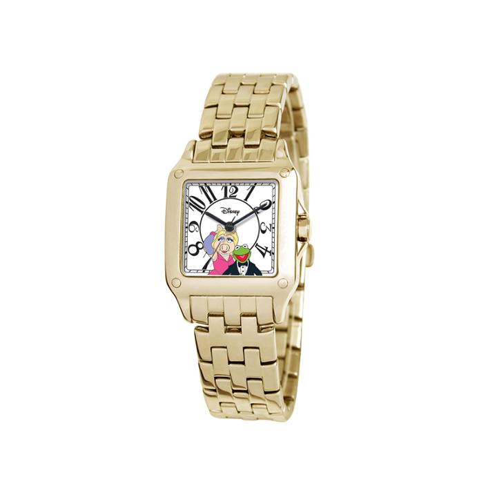 Disney Perfect Square Muppets Womens Gold-tone Watch