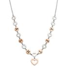 Womens 14k Rose Gold Over Silver Sterling Silver Heart Pendant Necklace