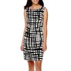 Alyx Sleeveless Windowpane Sheath Dress