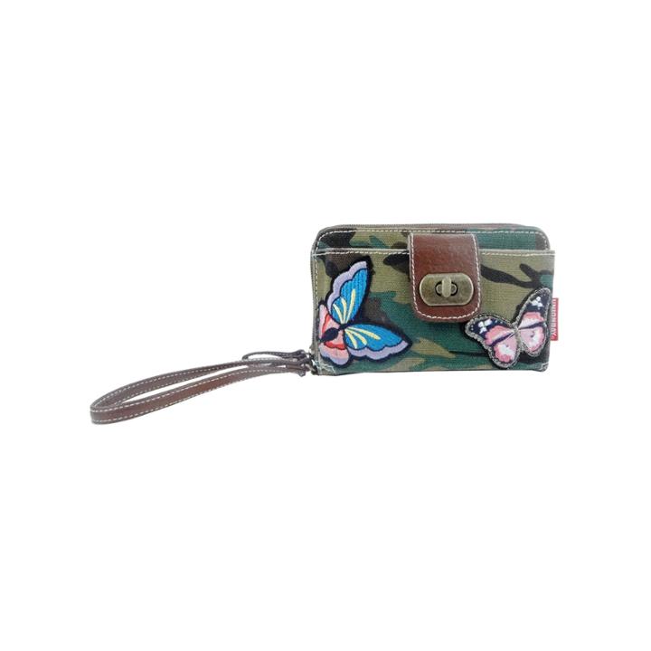 Unionbay Camo Print Turnlock Wallet