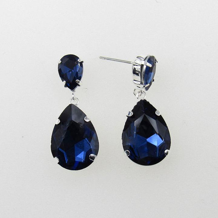 Vieste Rosa Blue Drop Earrings