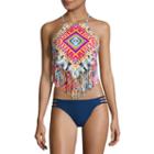 Arizona Pattern Tankini Swimsuit Top-juniors