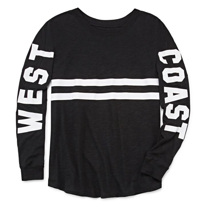 Flirtitude Long Sleeve T-shirt-juniors