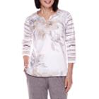 Alfred Dunner Acadia 3/4-sleeve Floral Top