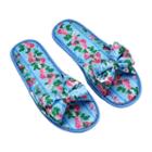 Macbeth Satin Printed Slide-on Slippers