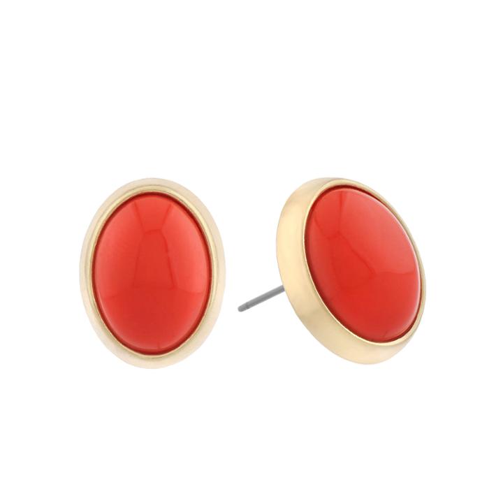 Liz Claiborne Orange Stud Earrings