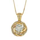 1/2 Ct. T.w. Diamond 10k Yellow Gold Pendant Necklace