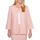 Alfred Dunner La Dolce Vita 3/4 Slv Soutache Jacket