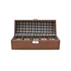 5 Watch Brown Leather Watch Box