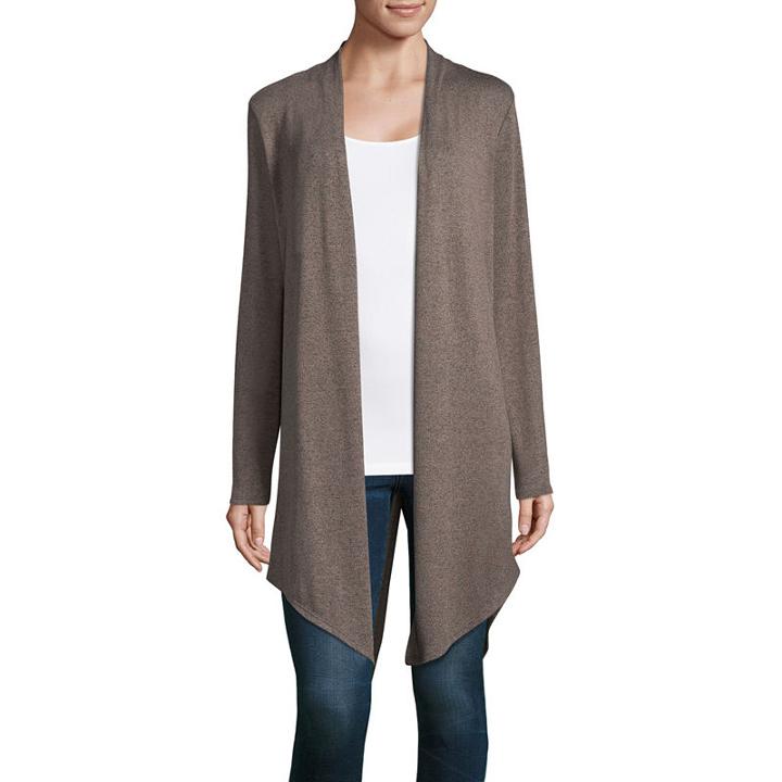 A.n.a Long Sleeve Split Back Cardigan - Tall