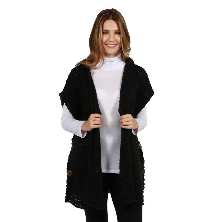 24/7 Comfort Apparel Sierra Hoodie Cardigan Shrug