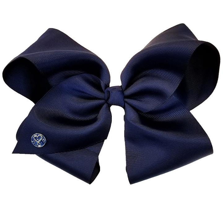 Jojo Siwa Large Signature Hair Bow Solid Navy Basic