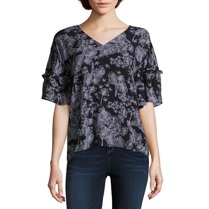 A.n.a Ruffle Sleeve Top - Tall