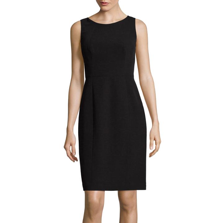 Worthington Sleeveless Crew Neck Sheath Dress