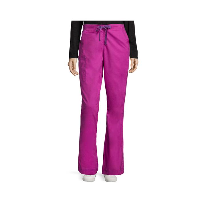 Wonderwink Womens Grace Flare-leg Pants - Petite