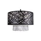 Wynne 3-light Black Chandelier
