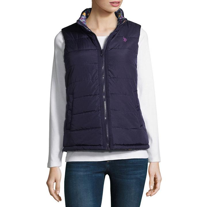 Us Polo Assn. Reversible Quilted Vest