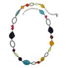 El By Erica Lyons 4.25 El Playful Brights Womens Beaded Necklace