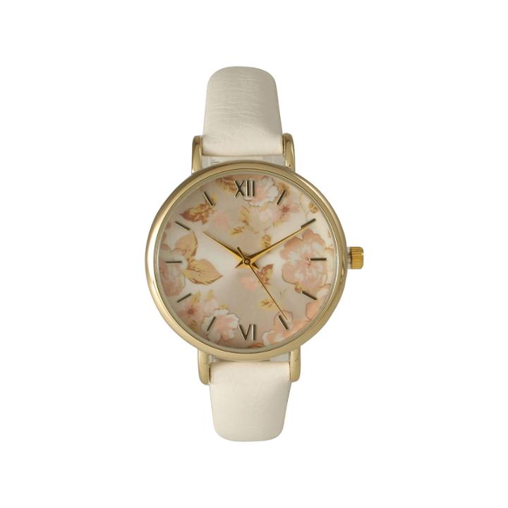 Olivia Pratt Womens White Strap Watch-15828white