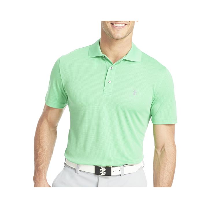 Izod Golf Short-sleeve Solid Grid Polo