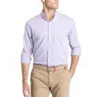 Izod Sportflex Natural Stretch Stripe Woven Long Sleeve Button-front Shirt-big And Tall